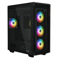 ADATA BATTLECRUISERIIPST-BKCWW Battlecruiser II E-ATX 4x120mm RGB üvegfalú táp nélküli fekete