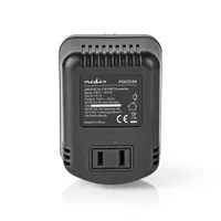 NEDIS POCO104 áramátalakító 230V AC-ról 110V AC-ra, 30W földelés nélküli USA kimenet