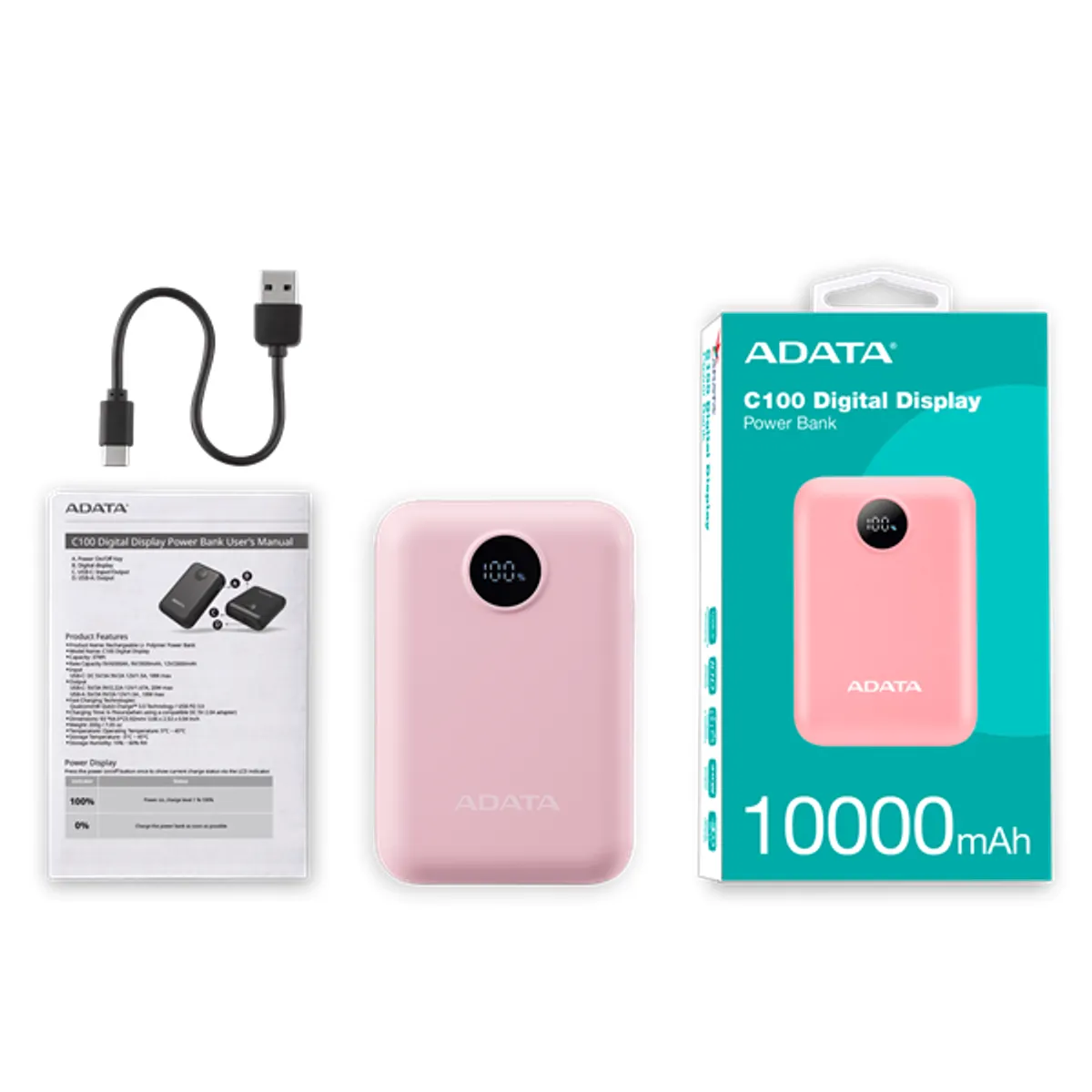 ADATA PC10022-12PK külső akkumulátor 10000 mAh #1