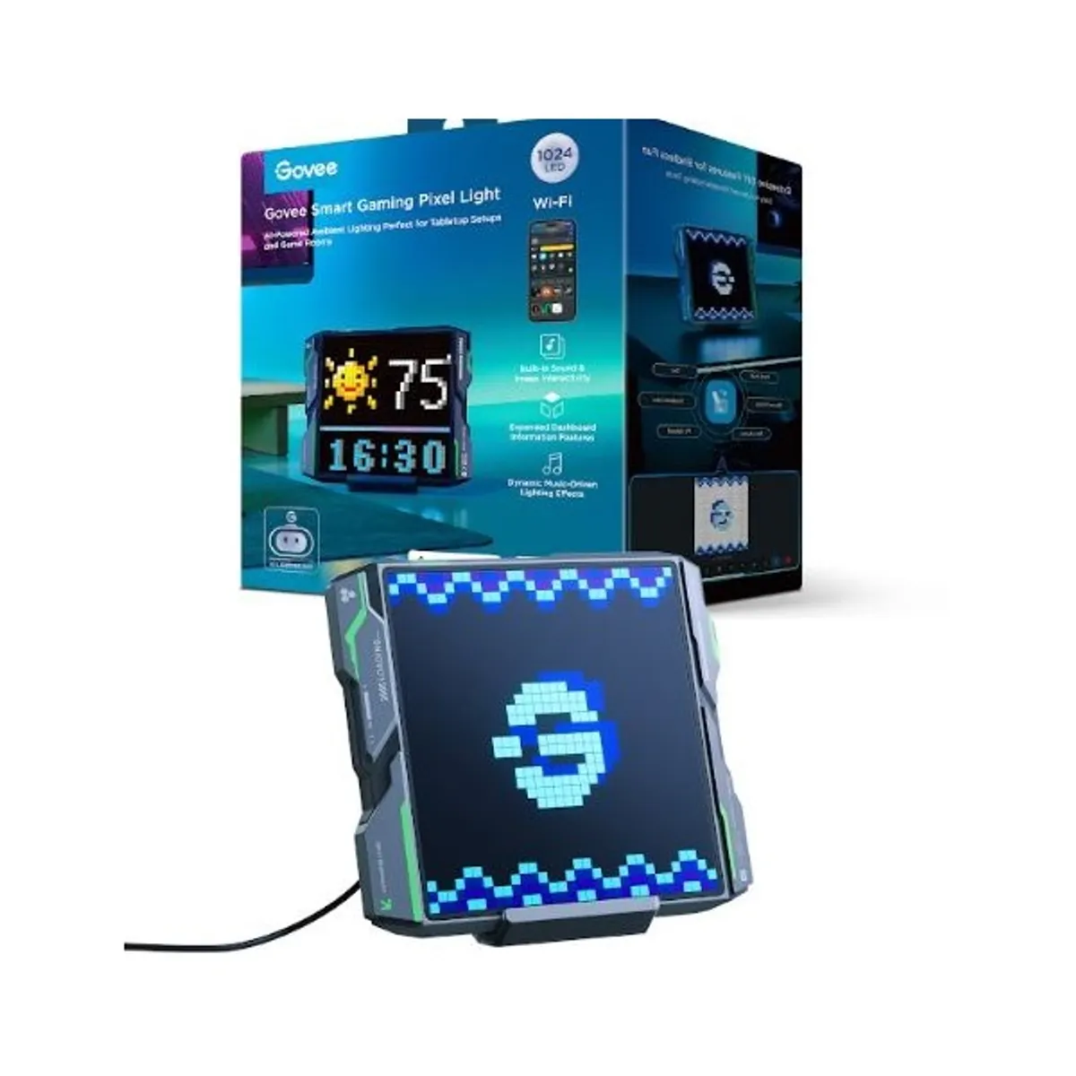 GOVEE GOVH8630 Pixel Light 150 előre beállított jelenet hangszóróval #1