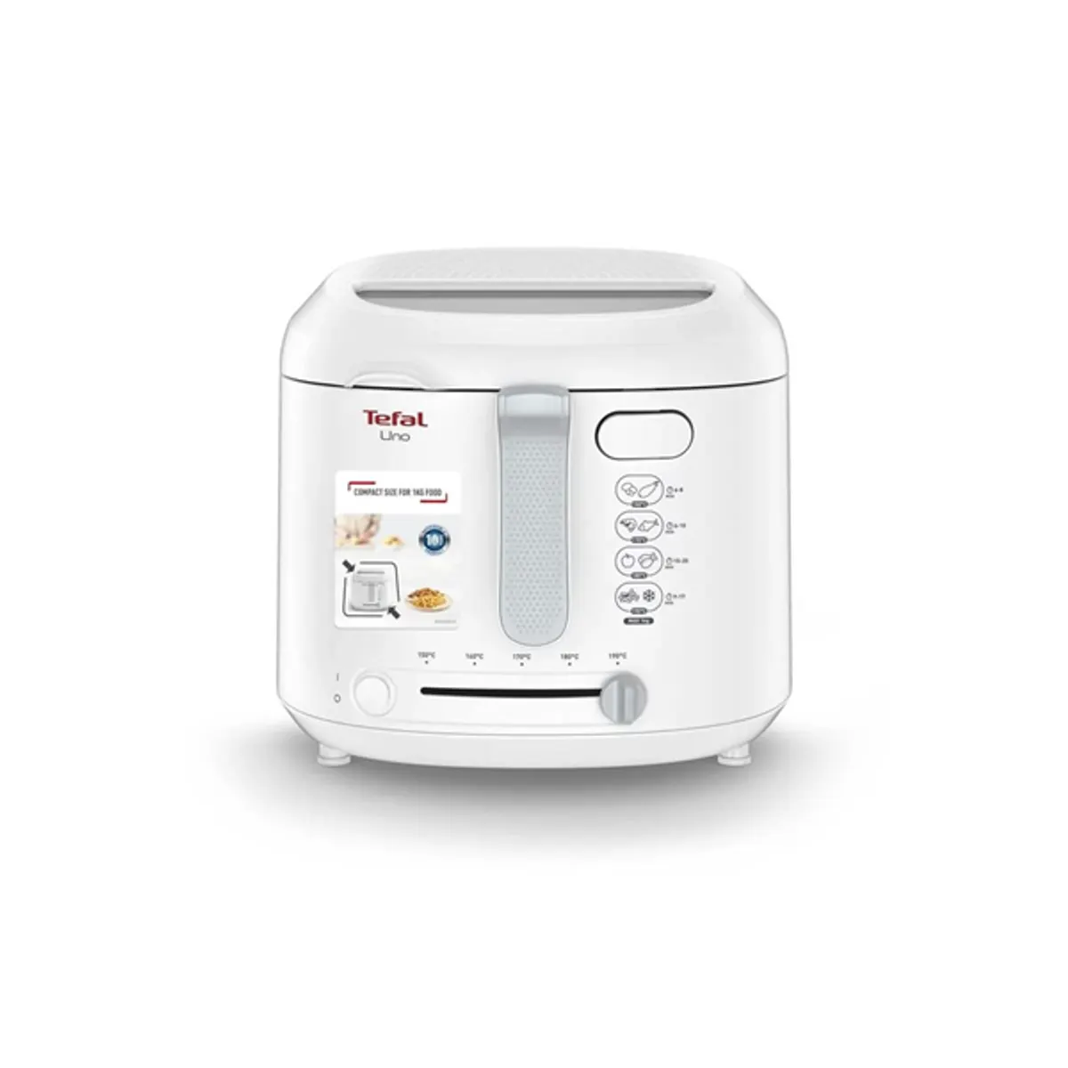TEFAL FF203130 Uno fritőz 1 kg kapacitás, kompakt méret, automatikus fedélnyitás, 150-190 °C #1