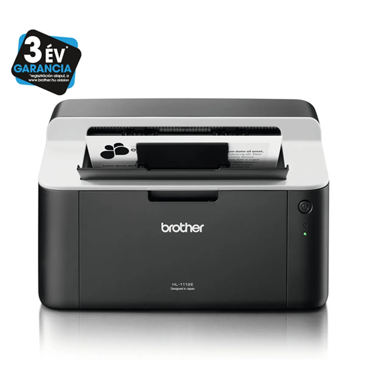 BROTHER HL1112EYJ1 HL-1112E monokróm lézernyomtató 20 oldal percenként 2400x600 dpi USB 2.0 A4 memória 1 MB TN-1030 DR-1030 #1