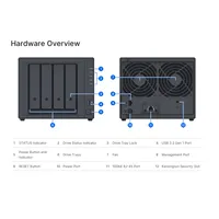 Synology DP340 ActiveProtect 4-bay 16 GB RAM 32 TB teljes tárkapacitás 4x8 TB HDD 2x400 GB SSD RAID 5 RAID 1 #2