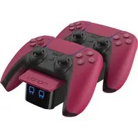 Venom VS5010 PS5 dupla töltőállomás Cosmic Red 2x DualSense töltés #3