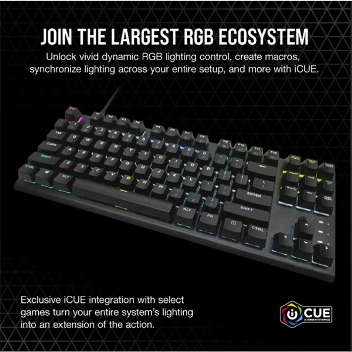 Corsair CH-911D01A-NA K60 Pro TKL RGB OPX optikai-mechanikus billentyűzet alumínium keret USB-A #6