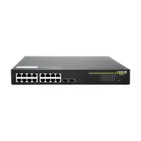 DCN ES-430-18P-POE ES-430 18x 1Gb Réz 2x SFP PoE Modular Web felügyelet Layer 2 36,0 Gbps 26,78 Mpps Rack-be szerelhető #1