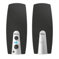 Trust 16697 MiLa 2.0 Speaker Set 5W RMS USB táplálású előlapi fejhallgató-csatlakozó 3,5 mm jack fekete-ezüst #5