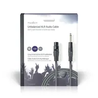 NEDIS COTG15120GY100 XLR-3 6,35 mm audió kábel egyensúlyozatlan 10 m szürke #1