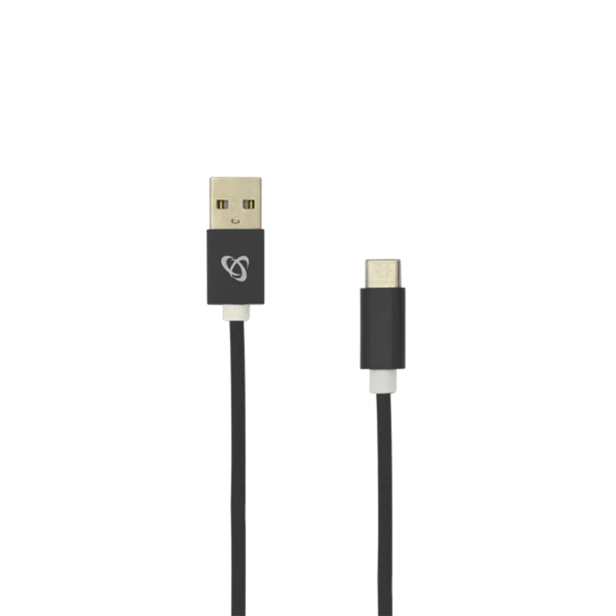SBOX USB-TYPEC-15B USB-A M - USB-C M kábel 1,5 m fekete hálós #1