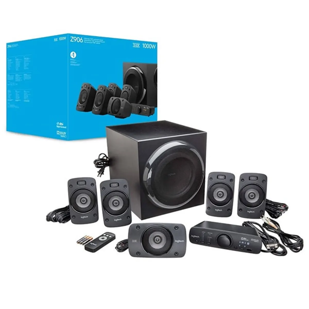 LOGITECH 980-000468 Z906 THX 5.1 500W 3,5mm jack távirányítóval #1