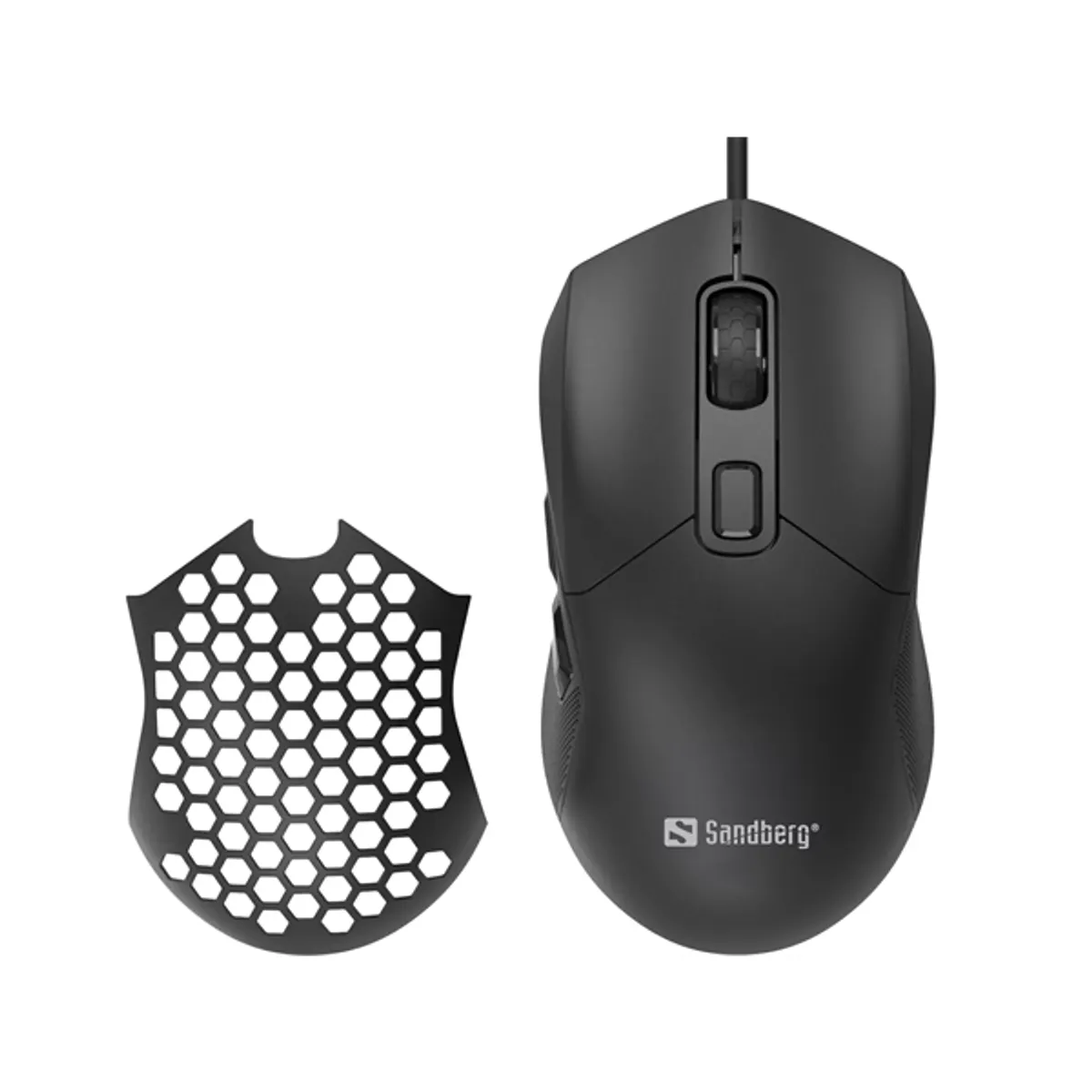 Sandberg 640-28 FlexCover 6D gamer egér Cserélhető felső burkolat DPI 800-12800 USB 2.0 1,5 m fonott kábel Huano kapcsoló #5