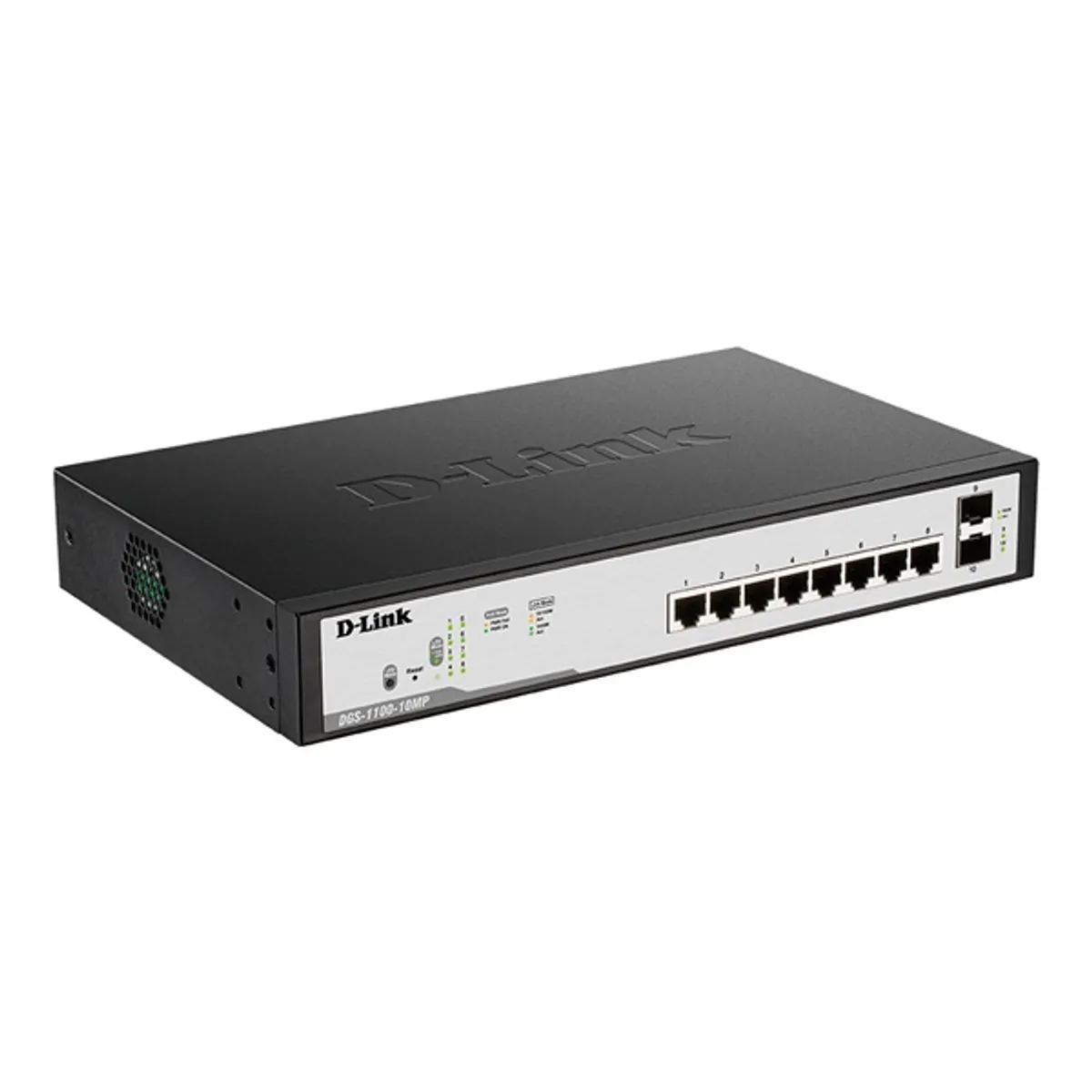 D-Link DGS-1100-10MPV2/E 10-portos PoE webes menedzselt switch 2x SFP #1