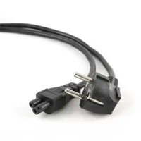 Gembird PC-186-ML12-1M tápkábel c5-schuko 1m VDE fekete #1