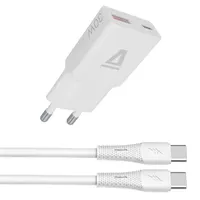 AVAX AVAX_CH6413 GaN töltő 30W és USB-C kábel 60W 1,5 m fehér
