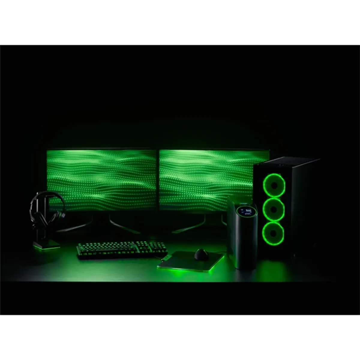 APC BGM2200B-GR Back-UPS Pro Gaming 2200VA 1320W, vonali interaktív, tiszta szinuszos, torony, RGB világítás, LCD, 6 kimenet, 230V #4