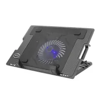 SBOX CP-12 Notebook hűtőpad 17.3" 130x130x15 mm fan 800-1200 RPM 53 CFM 15 dBA USB hub 2.0 2 USB portok fekete