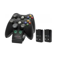 VENOM VS2891 Xbox 360 dupla töltőállomás 2db akkumulátor fekete