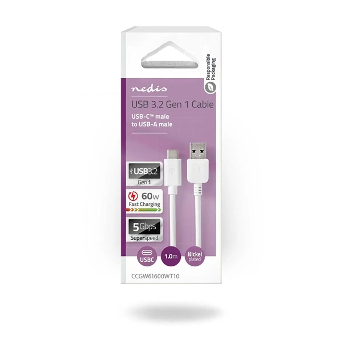 NEDIS CCGW61600WT10 kábel #3