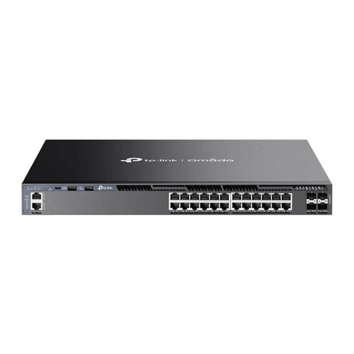TP-LINK SG6428X Omada 24-portos L3 kapcsoló, 4x 10G SFP, 24x Gigabit RJ-45, 2x USB 2.0, 1x RJ45 konzol, 1x USB-C konzol, 1U rack, 128 Gbps, VLAN 4000 #1
