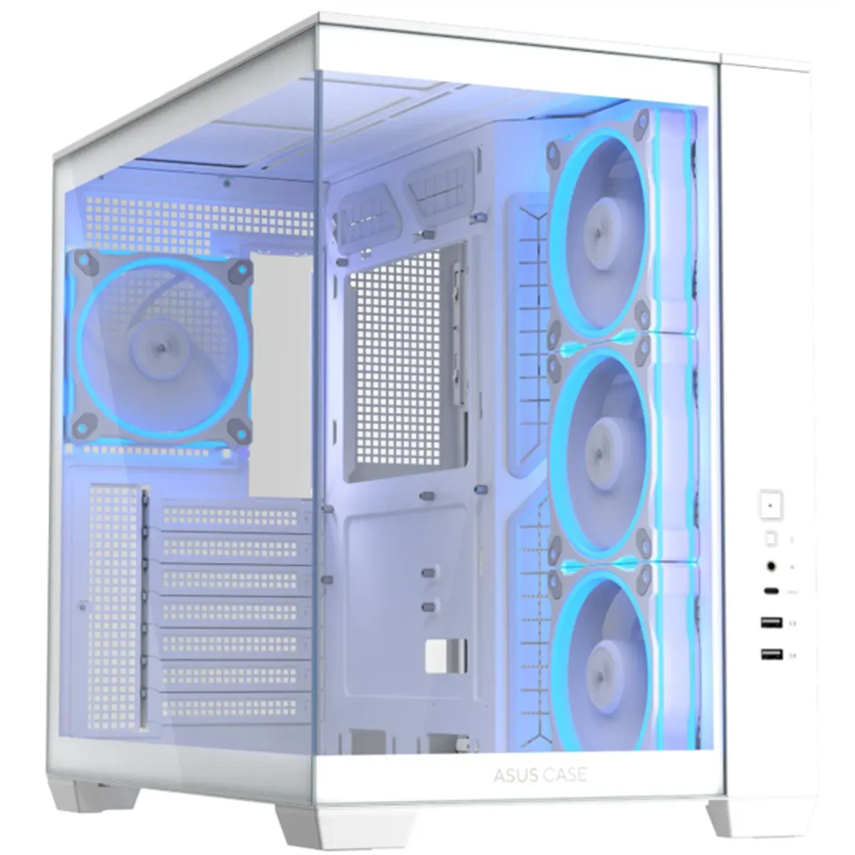 Asus per A32 PLUS-WT-TG-ARGB A32 Plus WT TG ARGB 2x 3.5" HDD bővítőhely fehér, táp nélkül #1