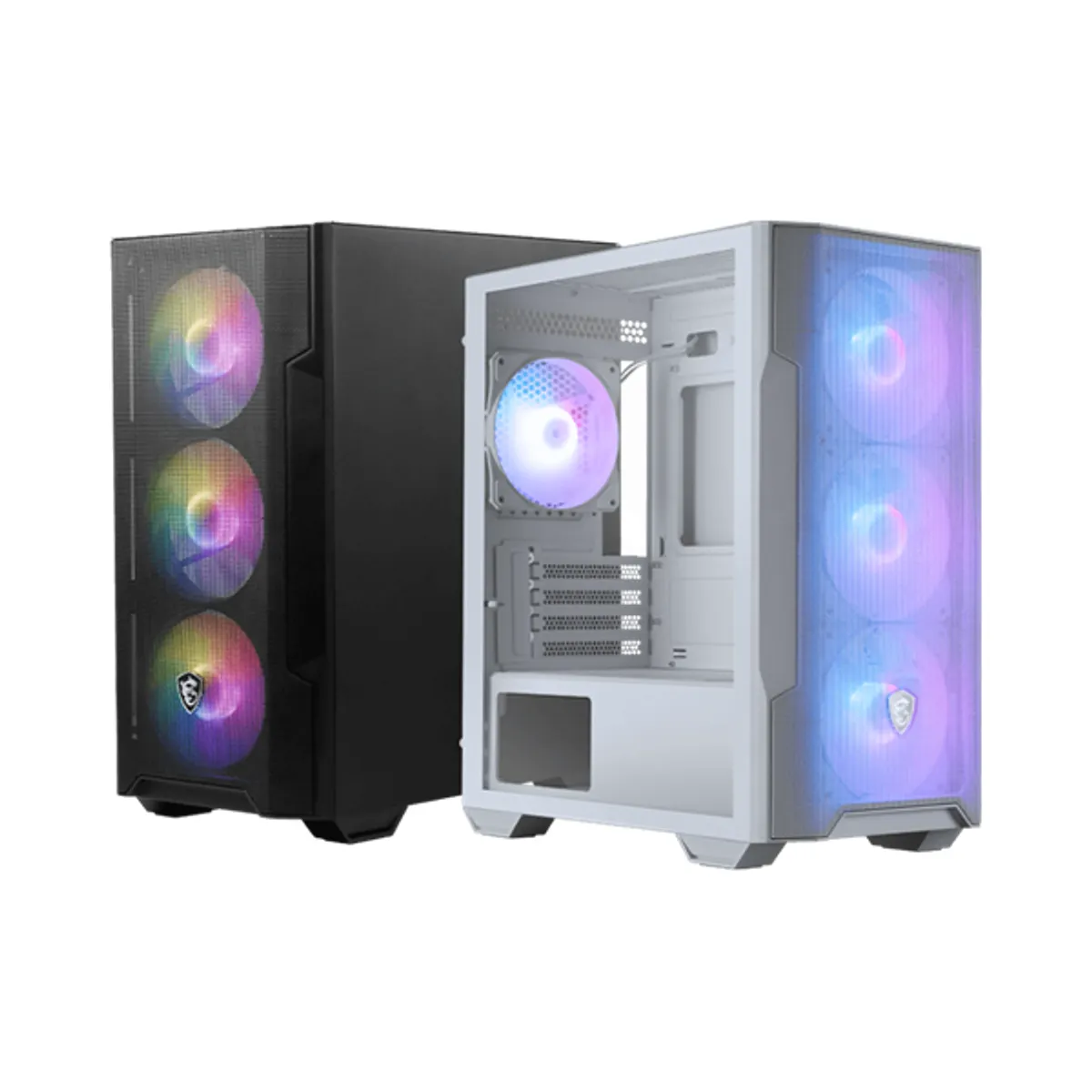 MSI PCC MAG FORGE M100R 2x 3.5" bővítőhely, 4x120mm, előlapi USB, fekete, Nincs táp #1