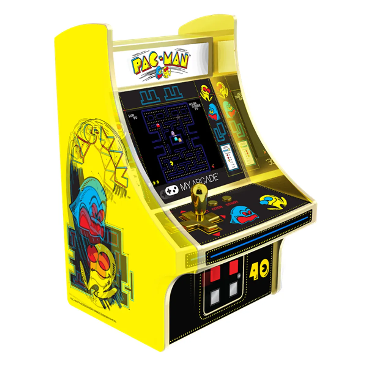 MY ARCADE DGUNL-3290 Pac-Man 40th Anniversary Micro Player 6.75" #8