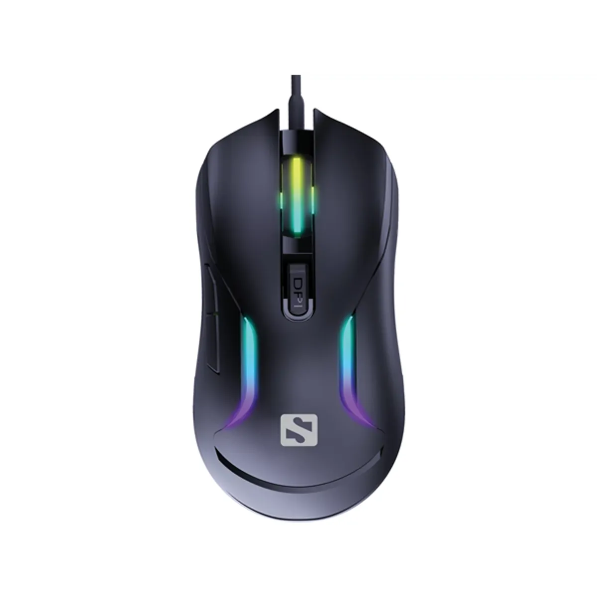 Sandberg 640-27 LightFlow 6D usb 2.0 dpi 1200-3600 6 gomb Huano kapcsoló 1,5 m szövött kábel led #3