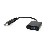 Gembird AB-DPM-VGAF-02 DisplayPort-VGA átalakító fekete 0.2m