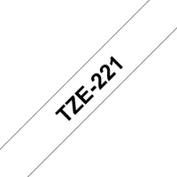 BROTHER TZE221 laminált címkéző szalag 9 mm 8 m fehér alapon fekete