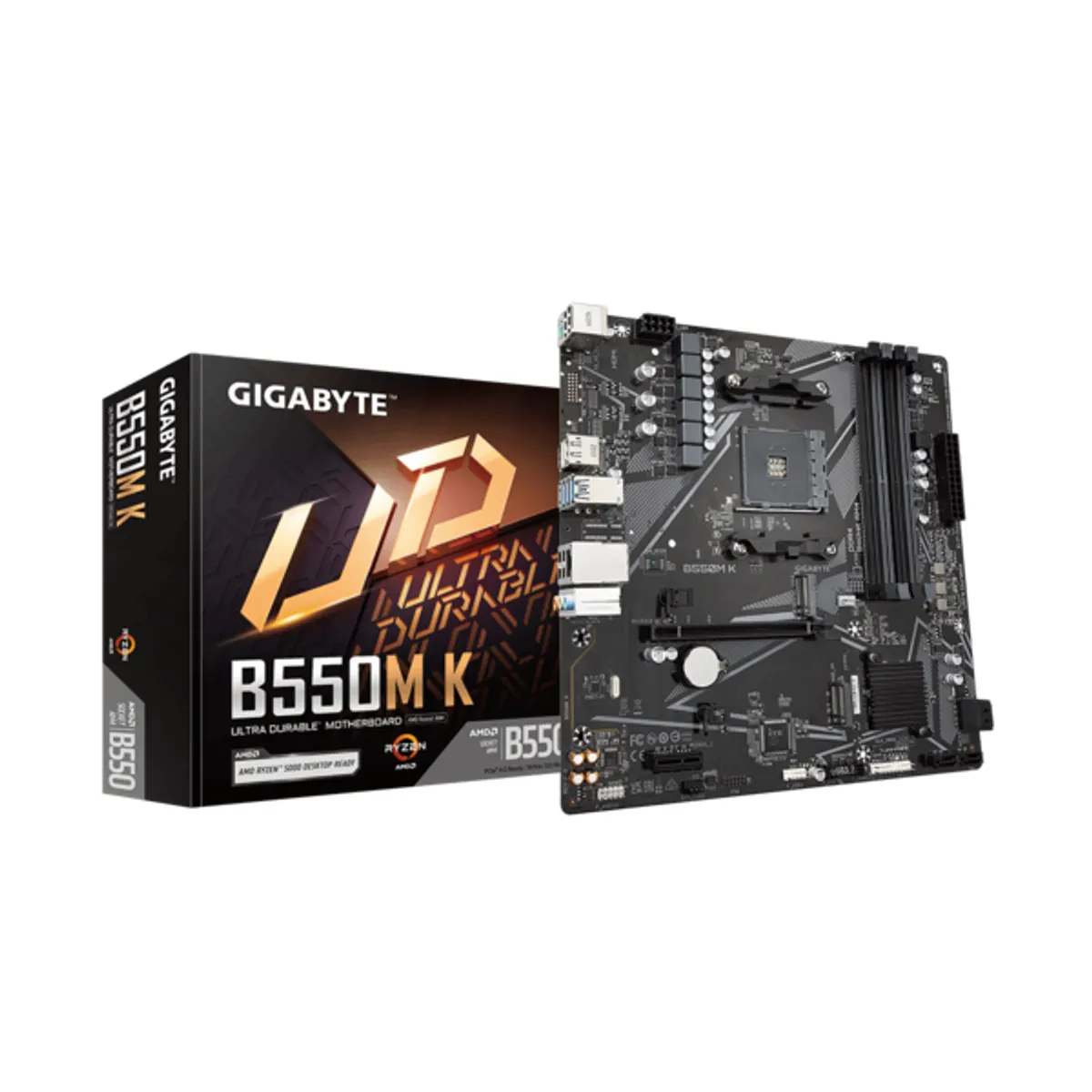 GIGABYTE B550M K alaplap AM4 foglalat mATX PCIe 4.0 és 3.0 M.2 x4 DDR4 128 GB #1