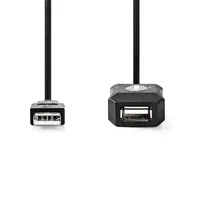 Nedis CCGL60EXTBK100 hosszabbító kábel 60 cm fekete #3