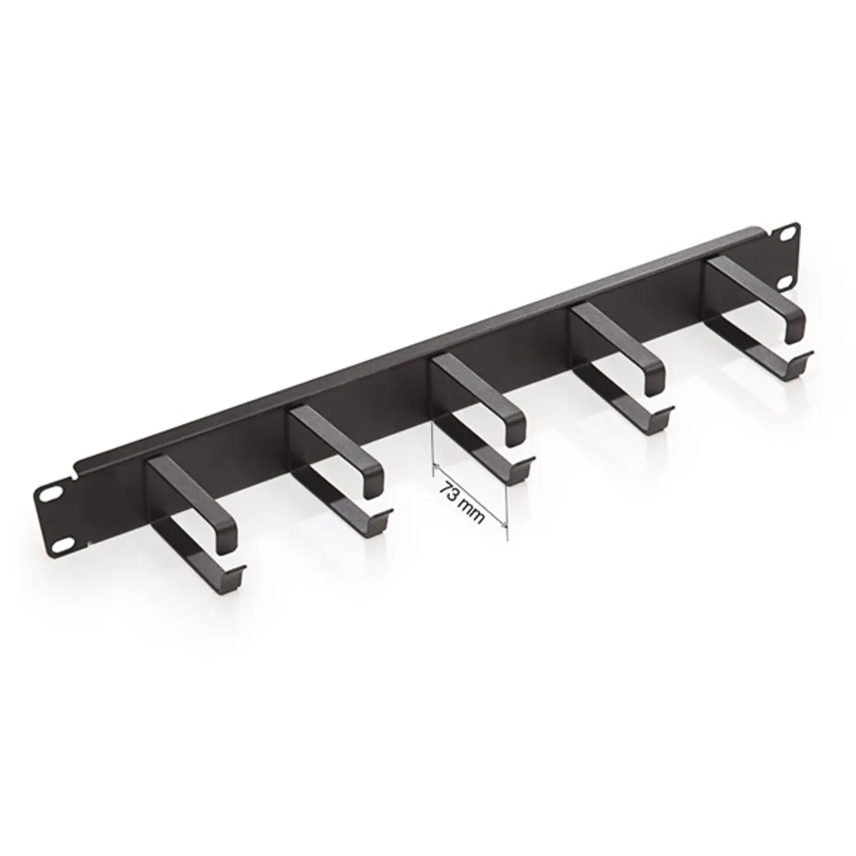 KELINE RAB-VP-X21-A2 patch rendező panel 19" 1U 48 végpontok 73 mm-es gyűrűkkel M6 kosáranya készlet 4 db #1