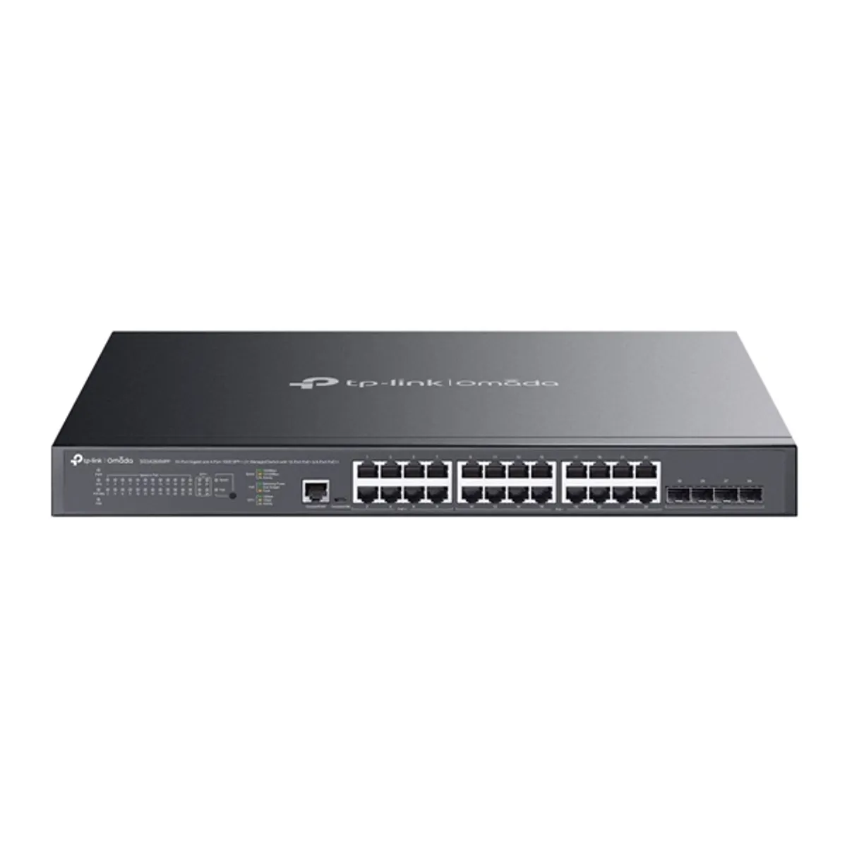 TP-LINK SG3428XMPP Omada 24-port Gigabit kapcsoló 4x 10GE SFP 24 PoE portok 500 W keretbe szerelhető 1U #1