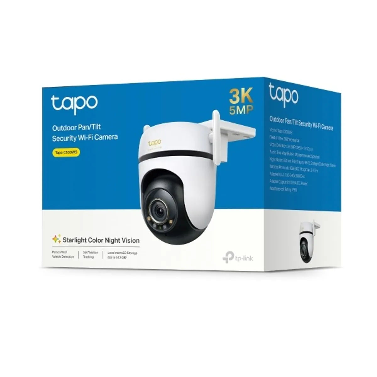 TP-LINK TAPO C530WS kültéri IP kamera 5MP 3.2mm IP66 #3