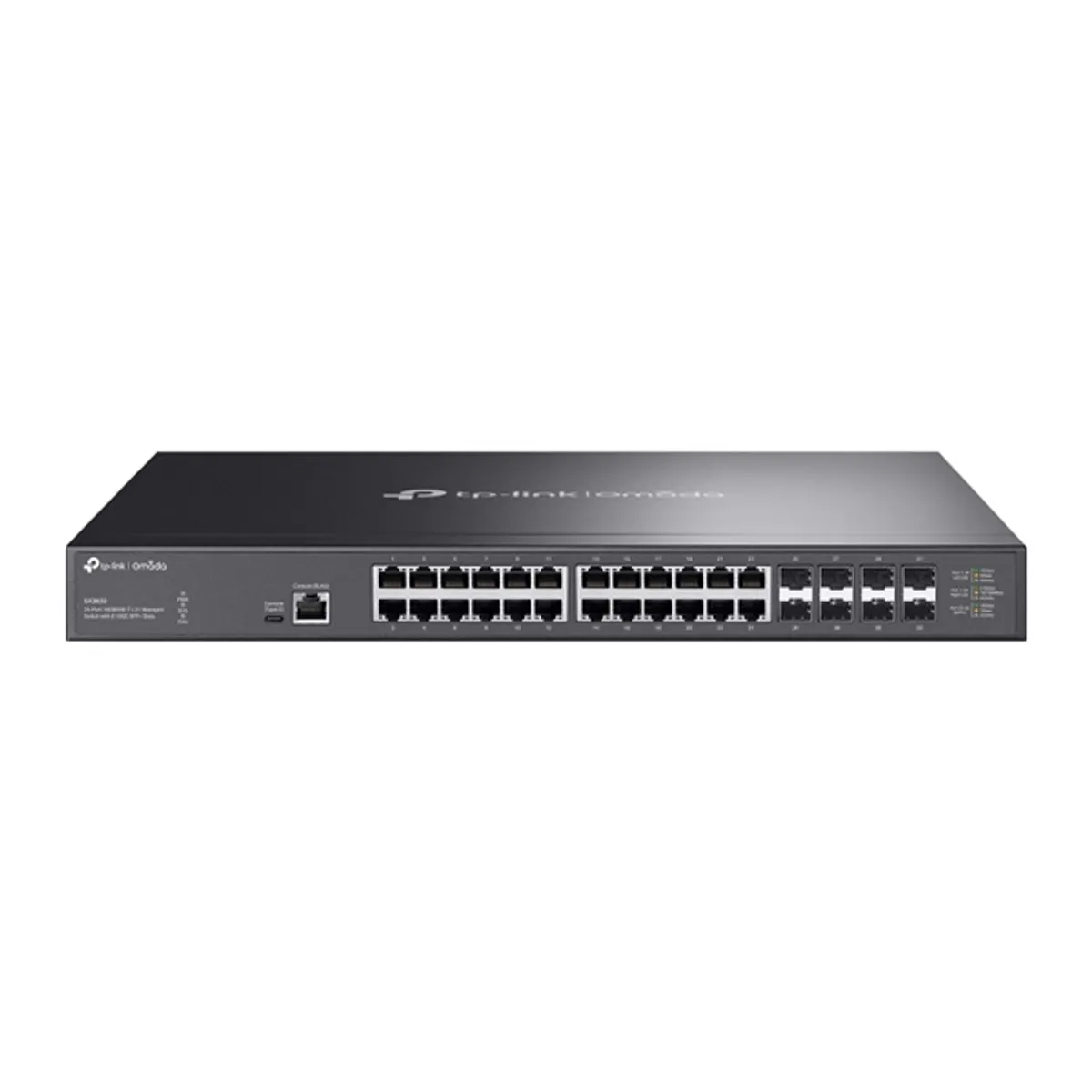 TP-LINK SX3832 Omada 24x10GBASE-T és 8x SFP slotok L2 menedzselt rackre szerelhető #1