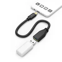 Hama 00201605 USB Type-C OTG adapter 0,15 m aranyozott dugasz fekete #2