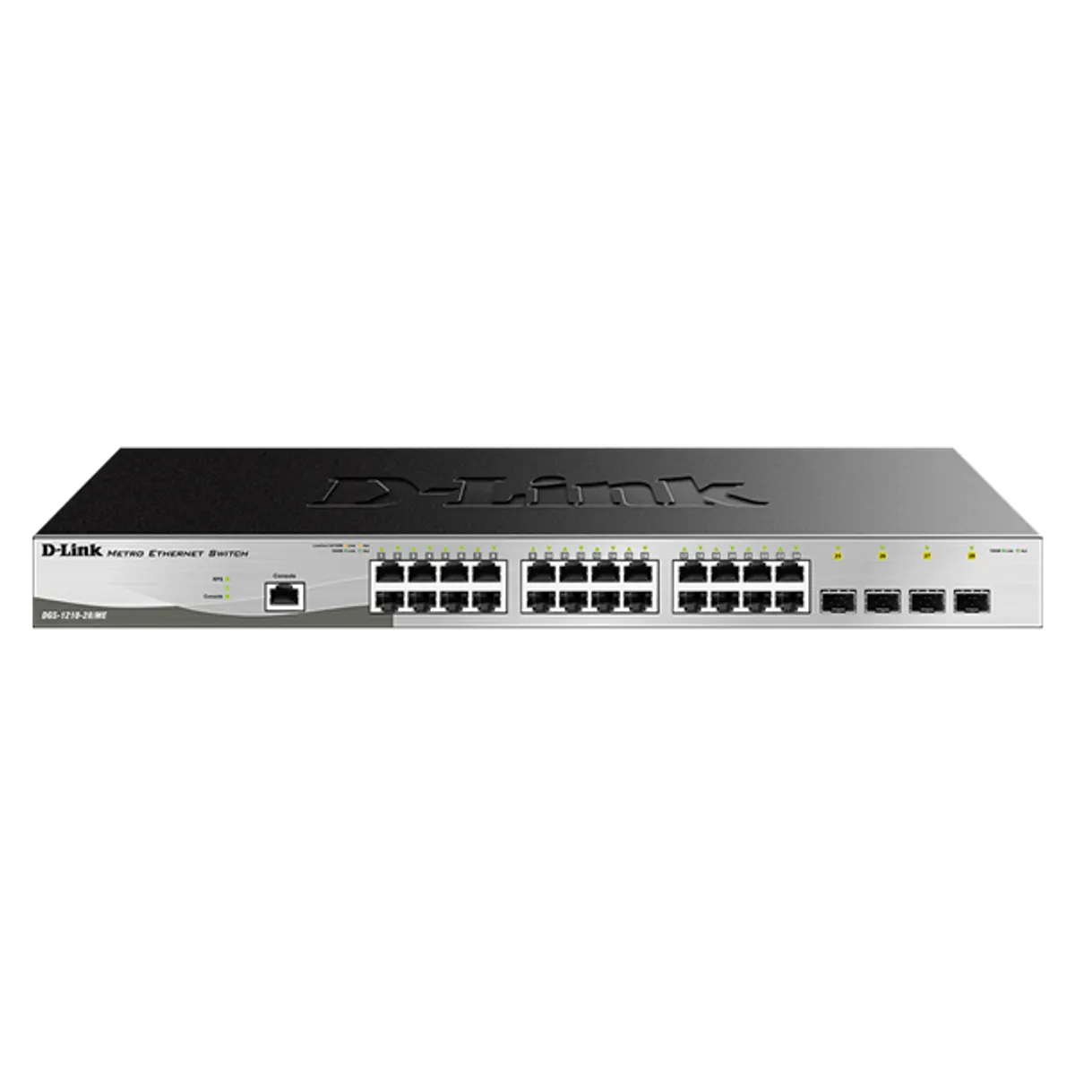 D-Link DGS-1210-28PMEE 28-portos PoE kapcsoló menedzselt rackbe szerelhető 4x SFP #1