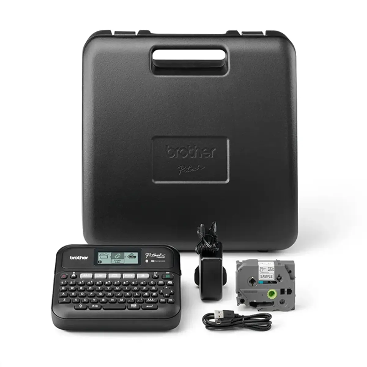 Brother PTD460BTVPYJ1 PT-D460BTVP Bluetooth grafikus kijelző háttérvilágítású, QWERTY billentyűzet, 3,5-18 mm TZe szalagok #1