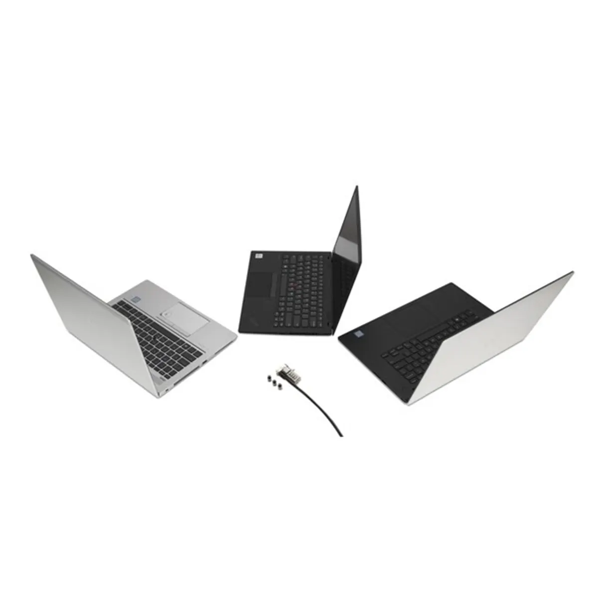 Kensington K62316WW Universal 3 az 1-ben kombinációs laptopzár visszaállítható 4 számjegyű, 10 000 kombináció, 1,8 m szénacél kábel #7