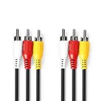 NEDIS CVGP24300BK50 kábel fekete