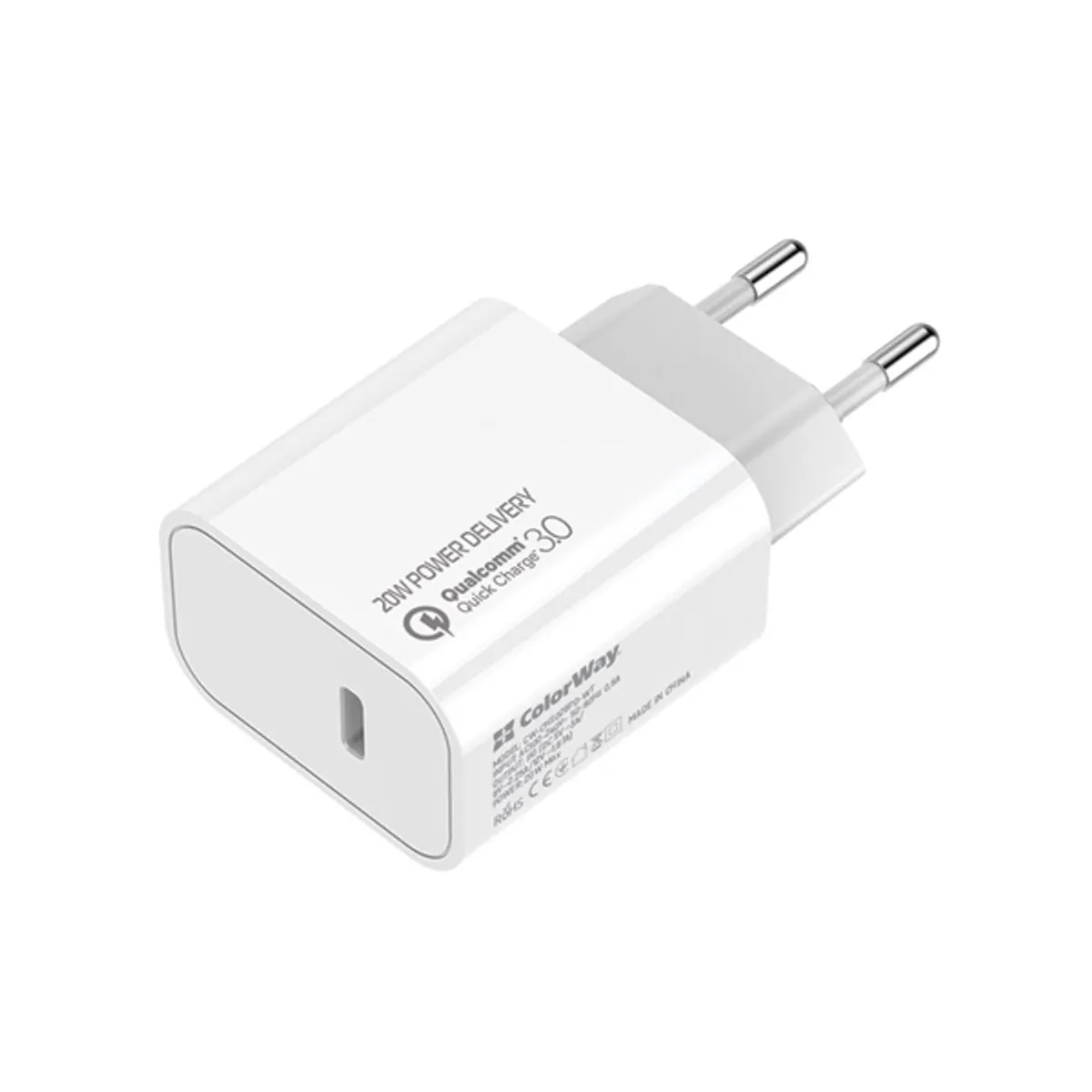 ColorWay CW-CHS026PD-WT Power Delivery USB-C 20W fehér #2