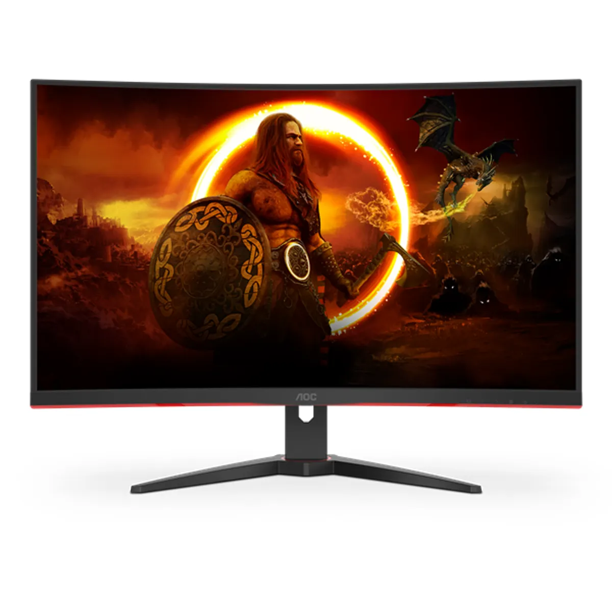 AOC C32G2ZE/BK G2 sorozat monitor 31.5" VA ívelt 1920x1080 1 ms HDMI DP VESA 100x100 #10