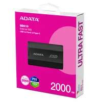 ADATA SD810-2000G-CBK külső SSD 2TB USB 3.2 Gen2x2 IP68