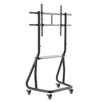 TECHLY ICA-TR38 gurulós padlóállvány 60"-105" TV-hez, max 100 kg, VESA 1000x600, belső kábelkezelés, polc 280x634 mm, 4 kerék, fekete #5