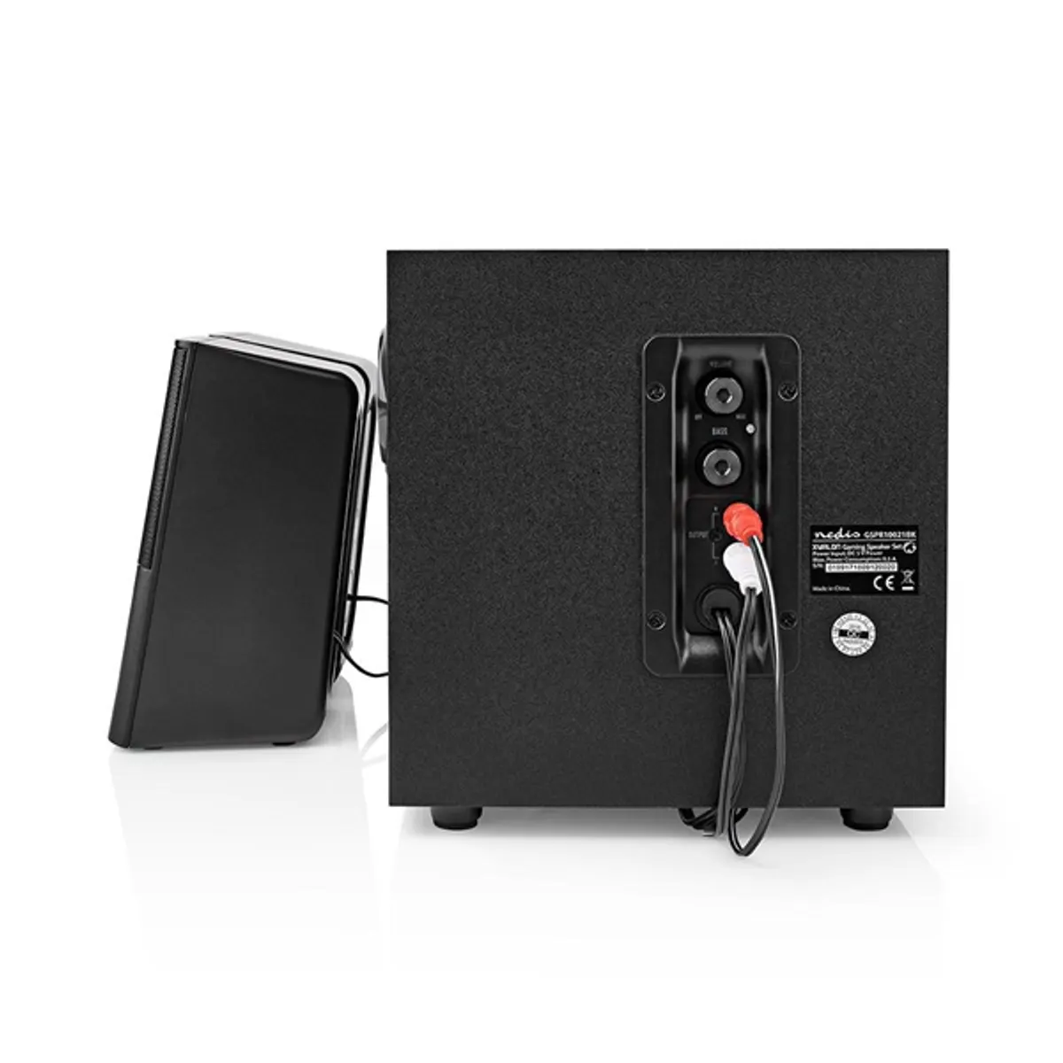 NEDIS GSPR10021BK 2.1 hangszóró USB tápellátás 30 W 4" mélynyomó 2x2" szatelit 3,5 mm jack #2