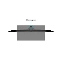 MULTIBRACKETS 7350073731121 M VESA Tablestand Turn fekete Large MAX 600x400 46-60" monitorhoz 40 kg #9