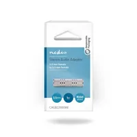 Nedis CAGB22950ME 3,5mm sztereó jack toldó, aljzat - aljzat nikkelezett fém ezüst #2