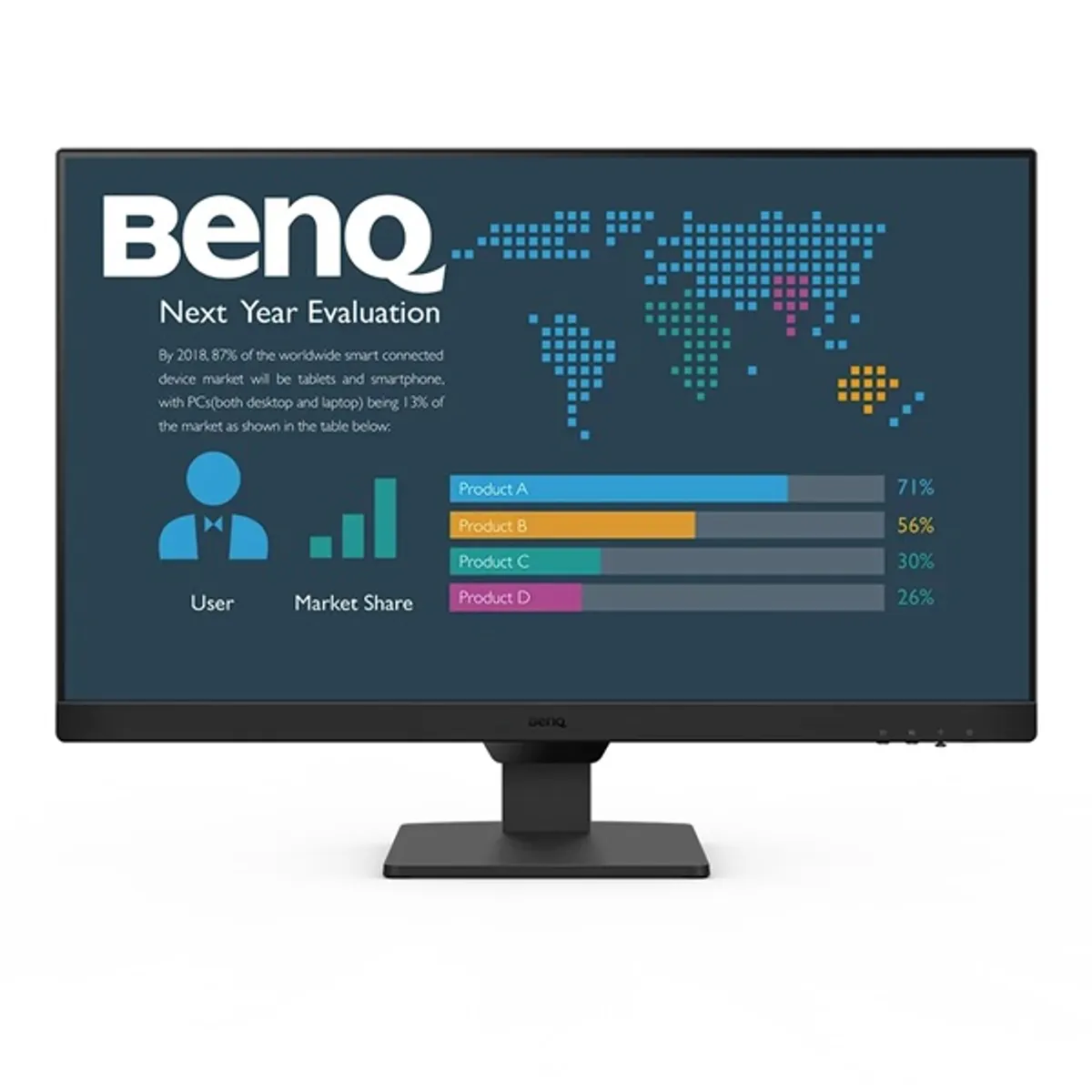 BENQ 9H.LM5LB.QBE IPS monitor 23.8" 1080p 100Hz 5ms 2xHDMI DisplayPort hangszóró #1