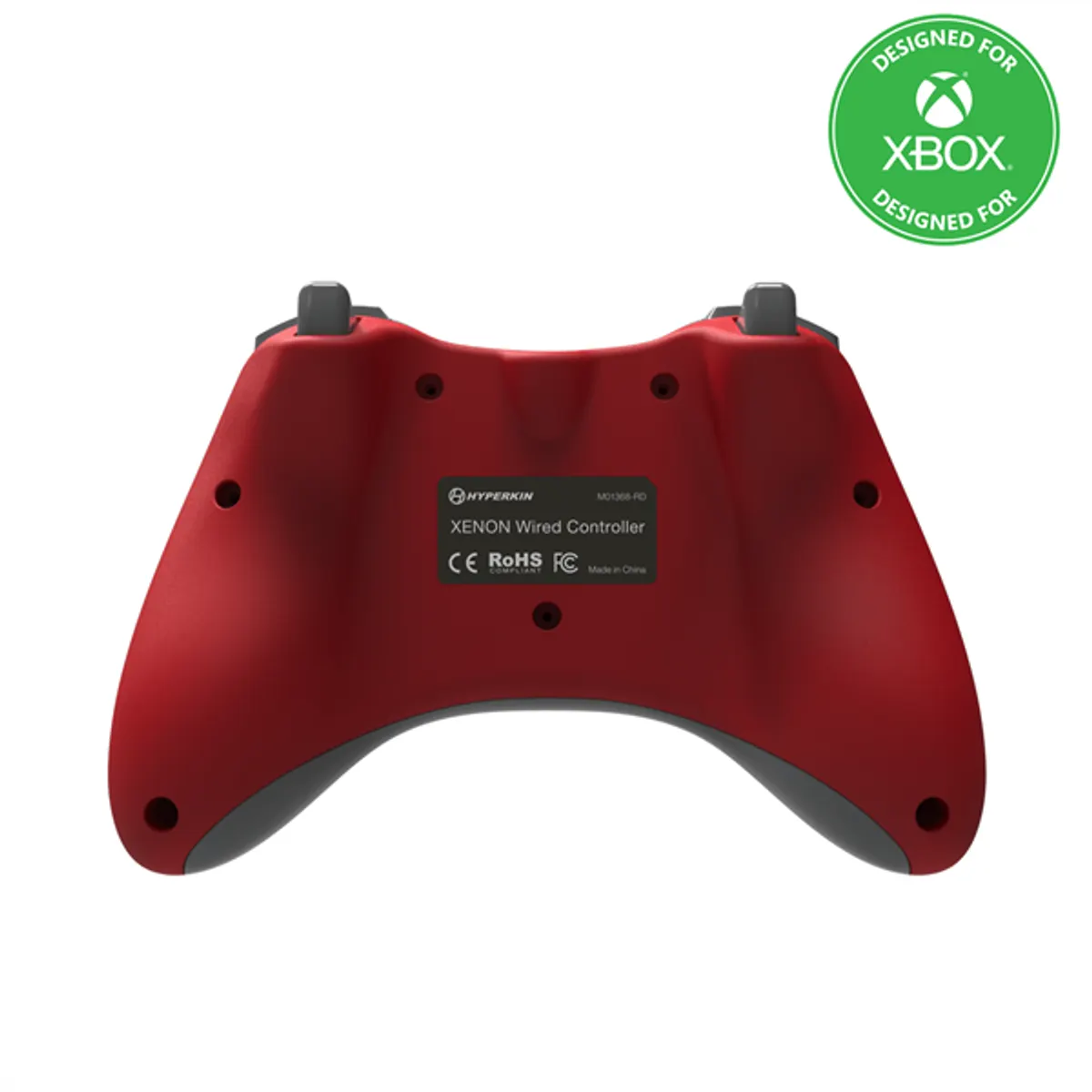 Hyperkin M01368-RD Xenon kontroller, vezetékes, piros, Xbox Series X és S, Xbox One, Windows 10 és 11, 3,5 mm jack, licencelt #4