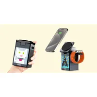 Newell NL4612 induOne MagPlay 3in1 töltőállomás MagSafe Qi Bluetooth hangszóró LED kijelző RGB animációk #4